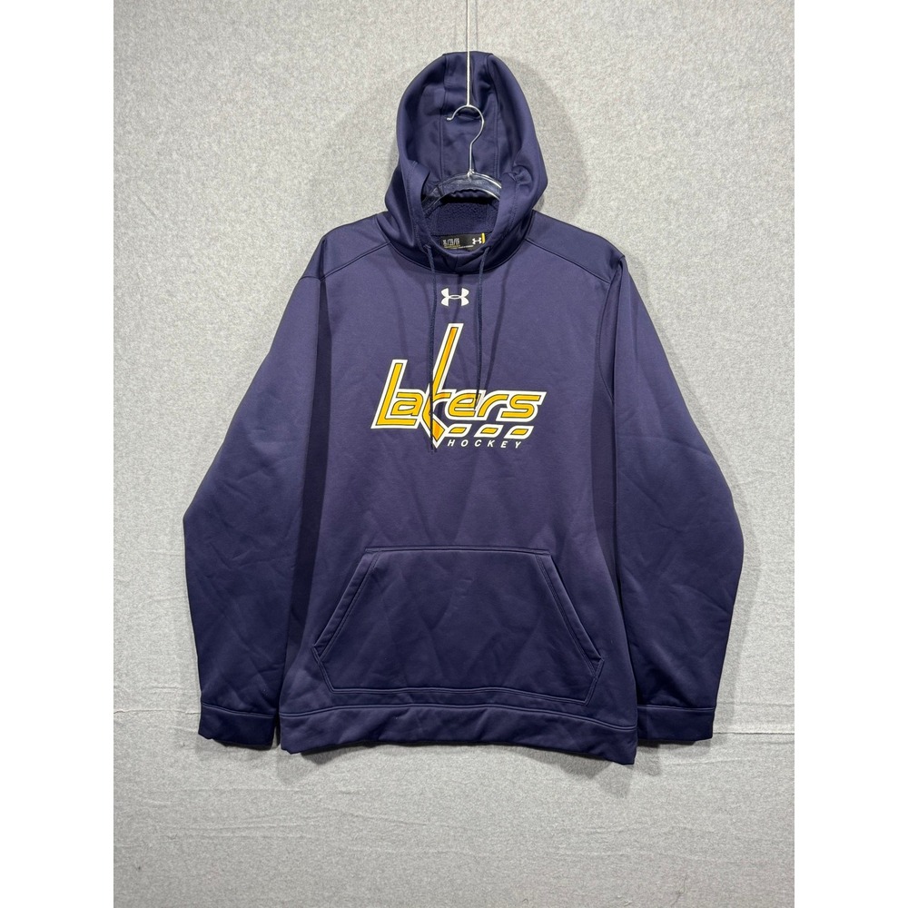 Under Armour Lakers‎ Hockey Hoodie Pullover Fleece Lined XL